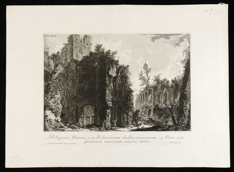 Giovanni Battista Piranesi - Reliquiae Domus, Et Balnearum Sallustianarum