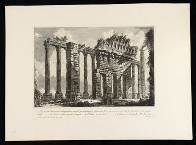 Posticum Earundem Reliquiarum Templi Pseudodipteri Antonini Pii, Quae in Praecedente Tabula Sunt ...