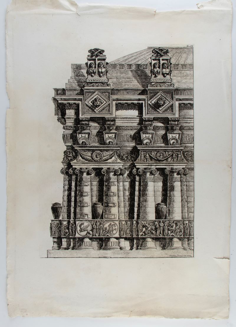 Giovanni Battista Piranesi - Un Colonnato Dorico D' Invenzione
