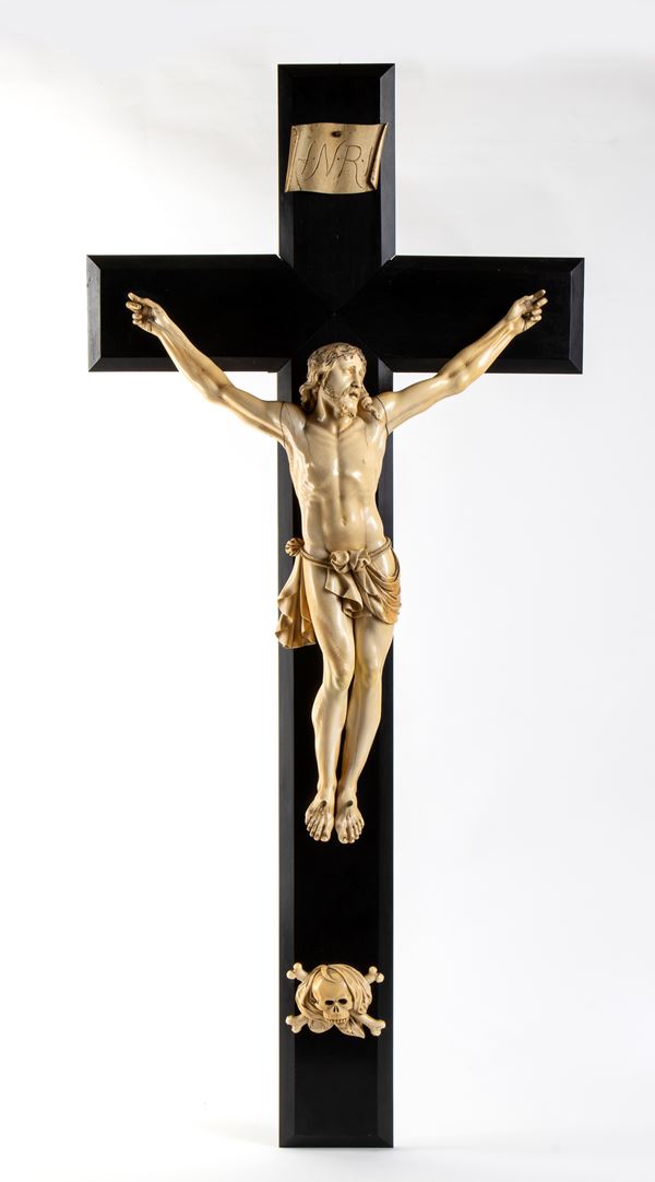 Carved ivory Crucifix