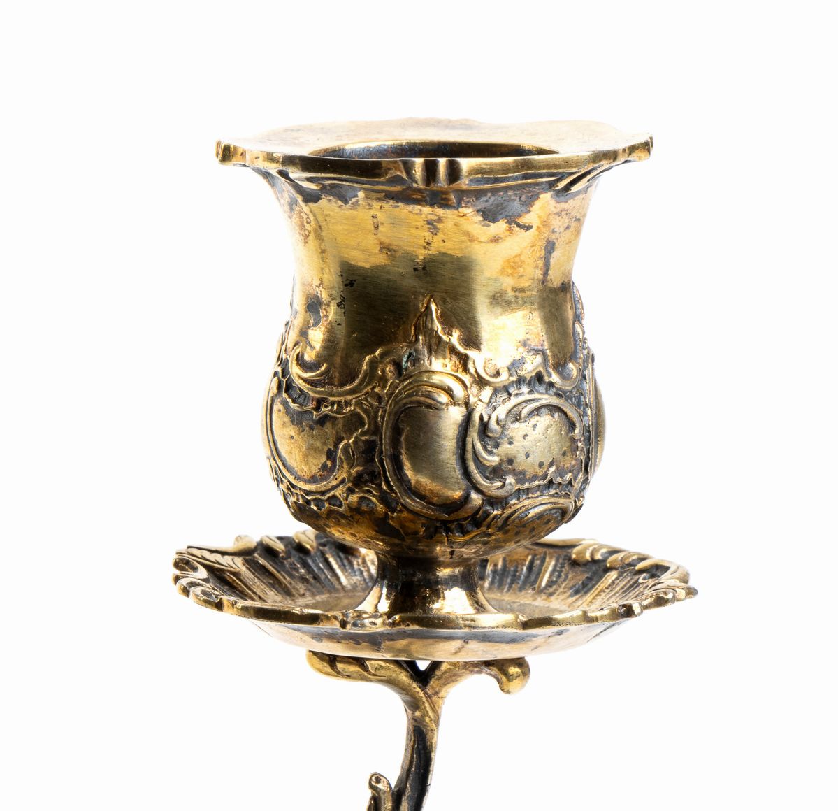 Coppia di Candelieri in Argento e Avorio