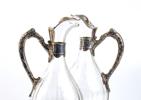 Sold at Auction: Three Art Glass Water Pitchers