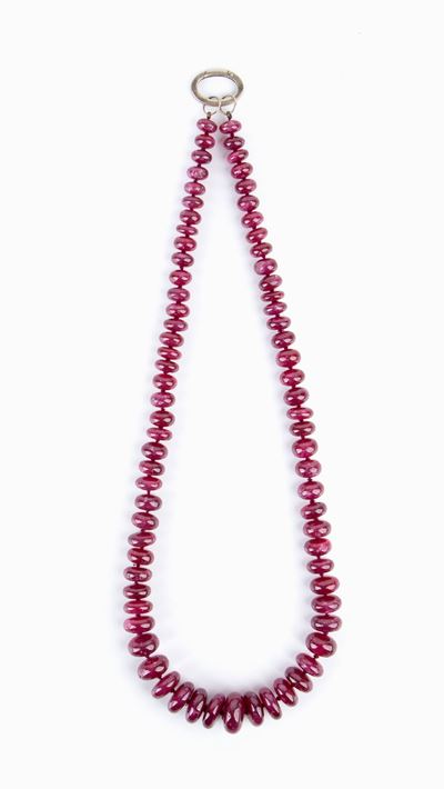 Collana con Radici Rubino