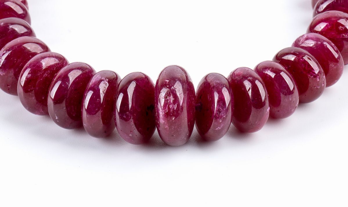 Collana con Radici Rubino