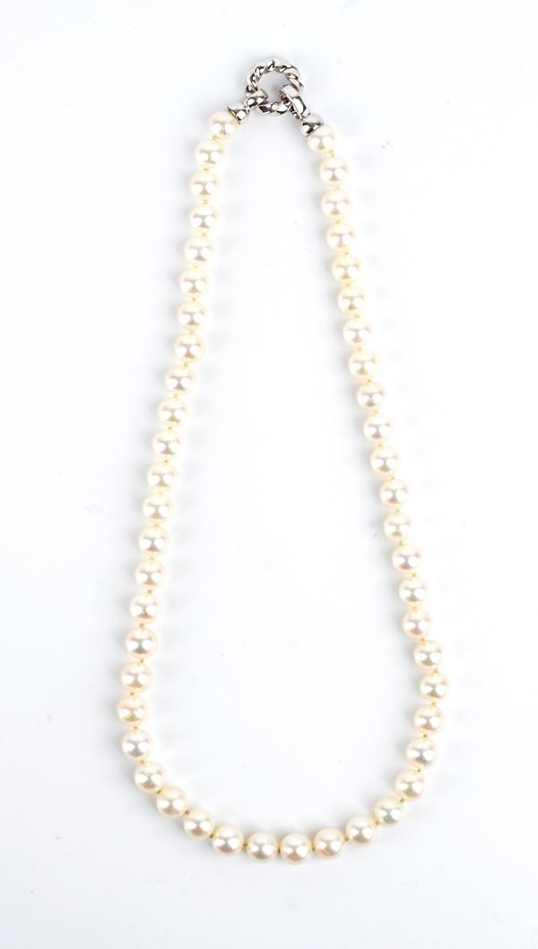 Collana di perle coltivate d'acqua salata