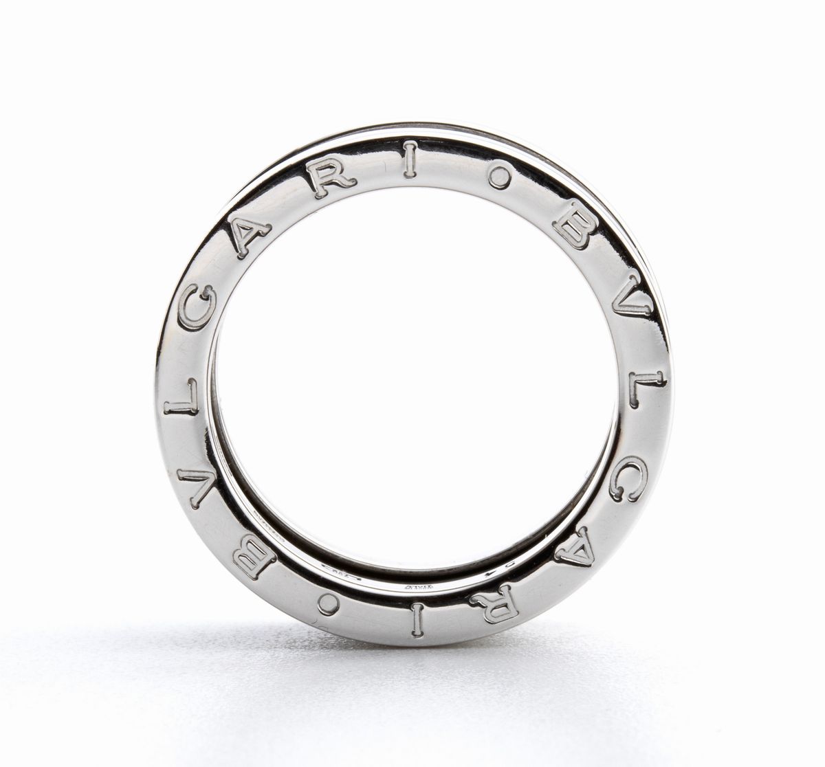 BULGARI, collezione B.zero1: anello in oro bianco