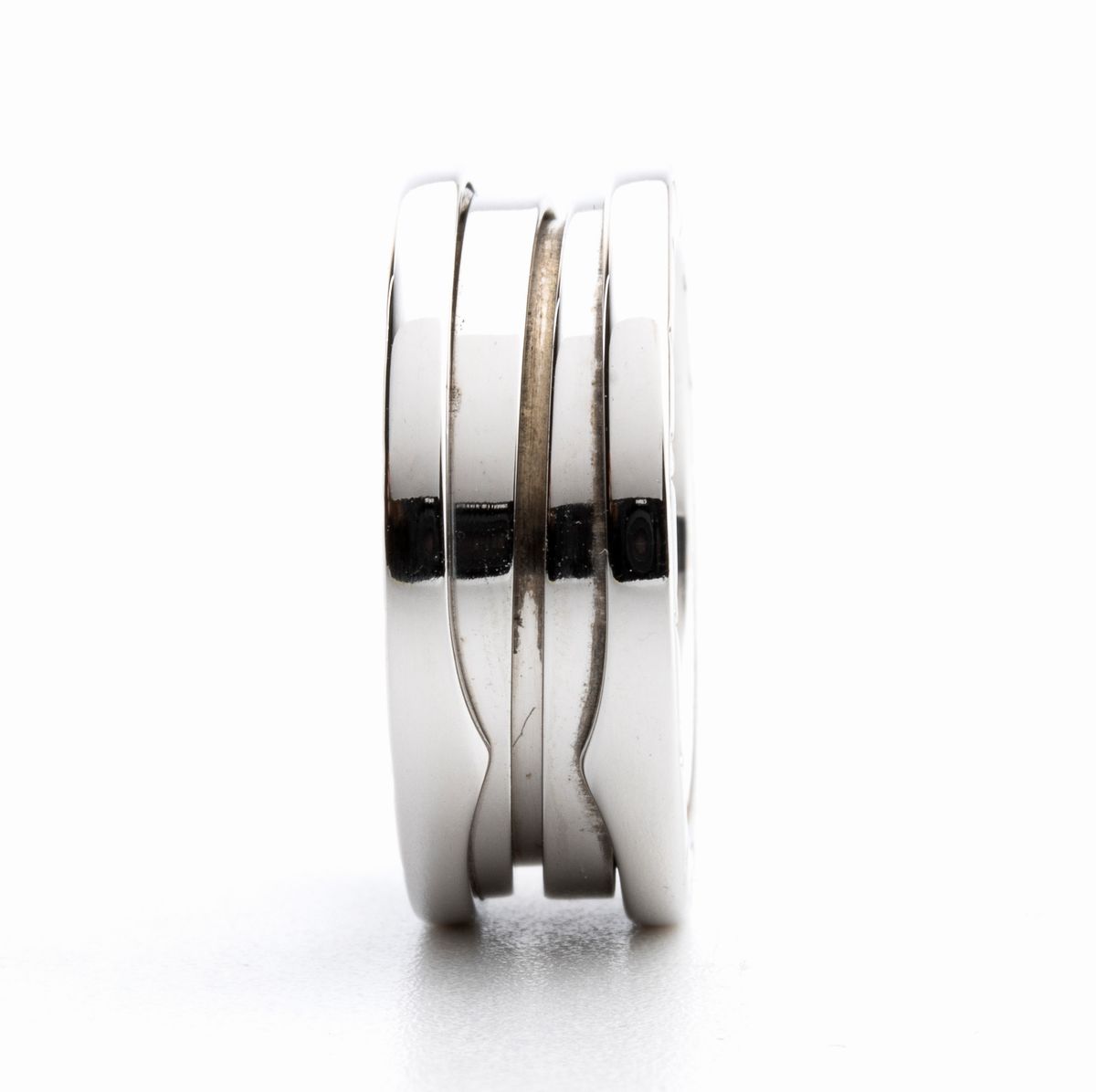 BULGARI, collezione B.zero1: anello in oro bianco