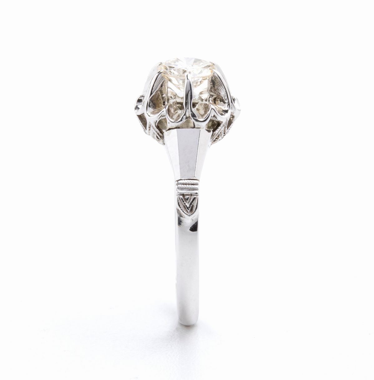 Anello con Diamante Solitario