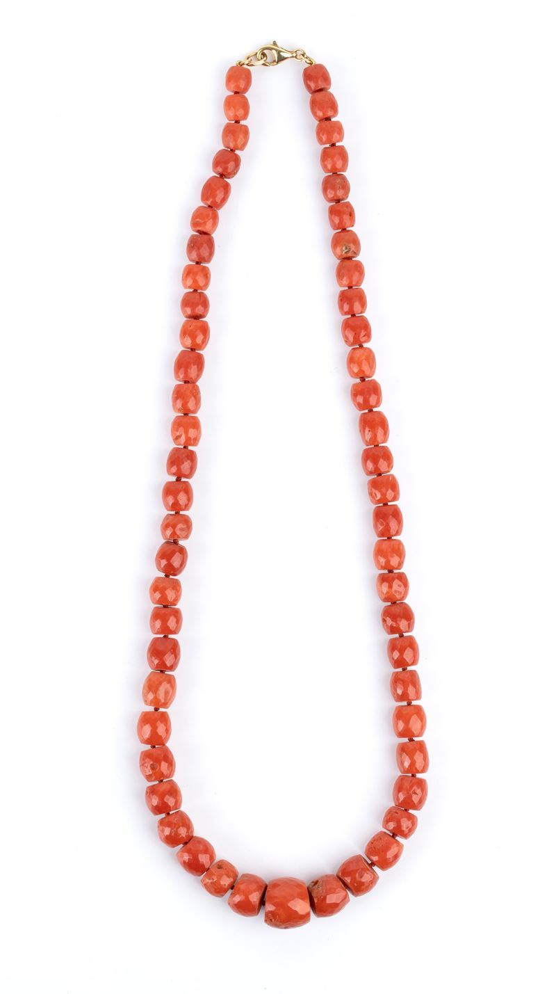 Collana in Corallo Mediterraneo