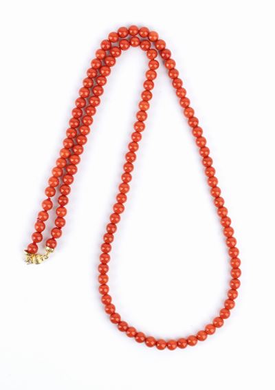 Collana in Corallo Mediterraneo