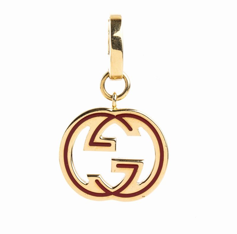 GUCCI: pendente in oro e smalti