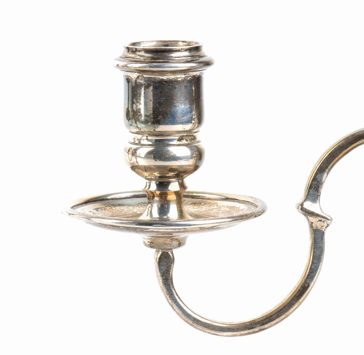 Coppia di Candelabri Inglesi in Argento - Londra 1956