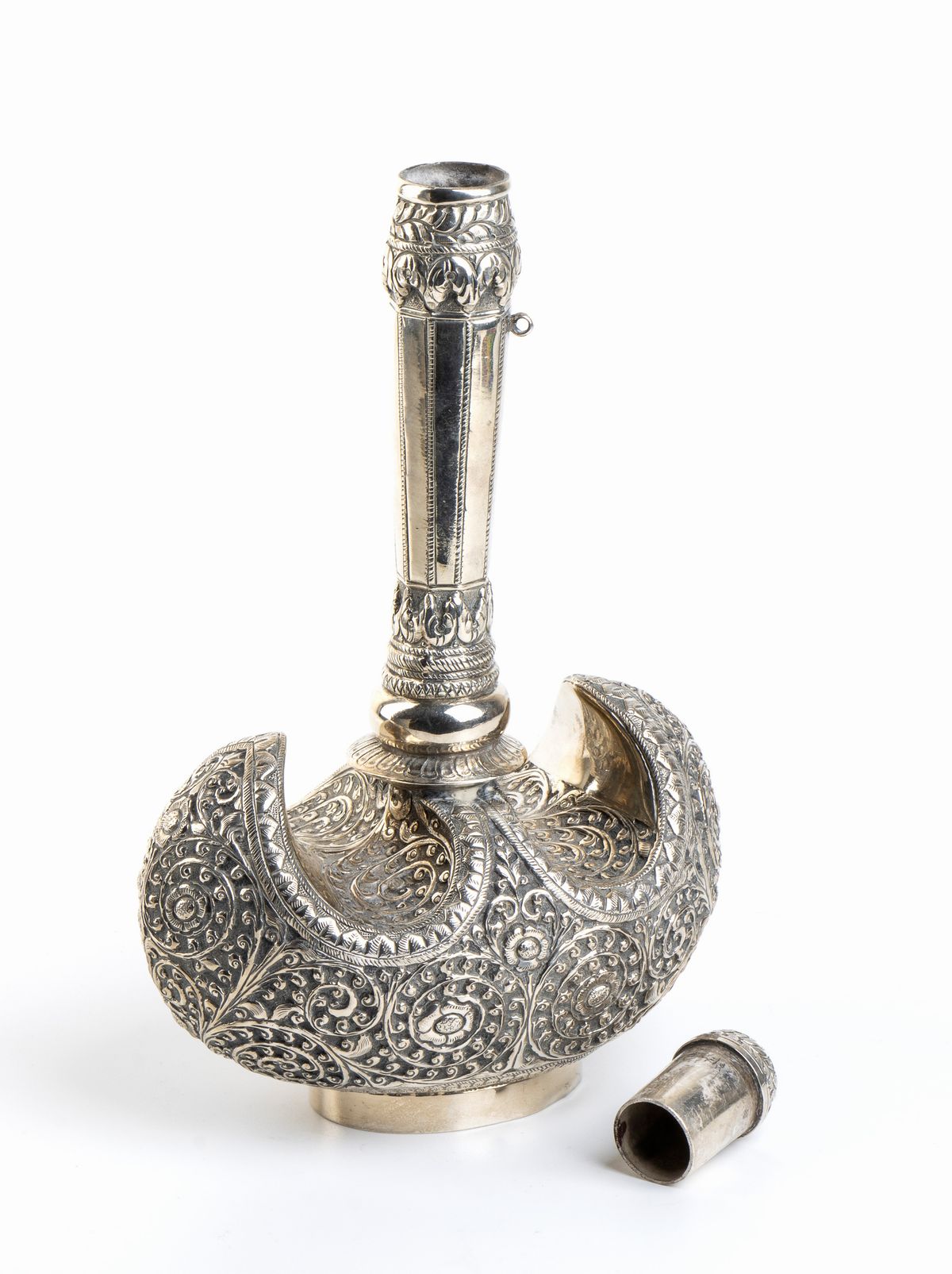 Fiasca in Argento - India, XIX-XX Secolo