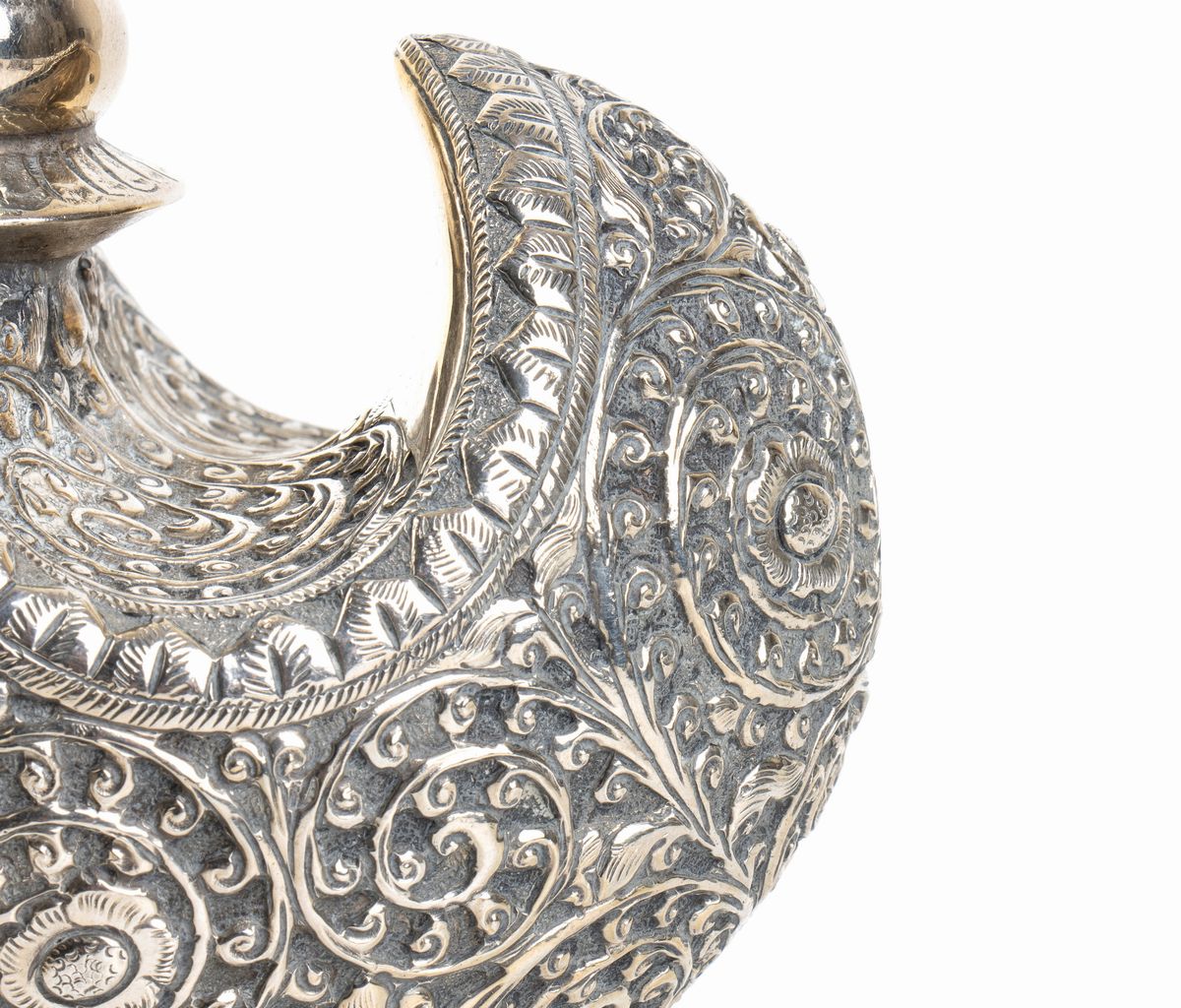 Fiasca in Argento - India, XIX-XX Secolo