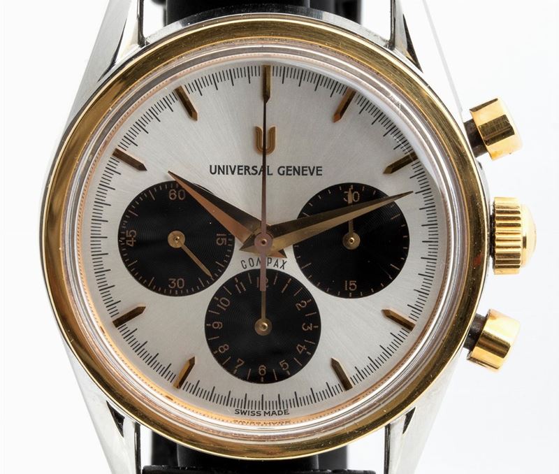 Universal Genève Compax: Orologio da Polso Uomo, Ref. 384.445, 1998 Circa