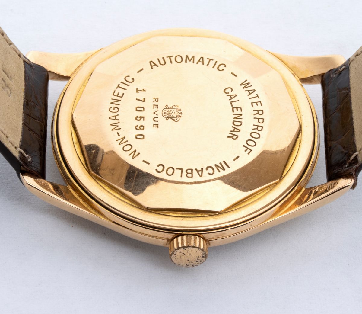 Revue: Orologio da Polso in Oro 18k, Anni '60