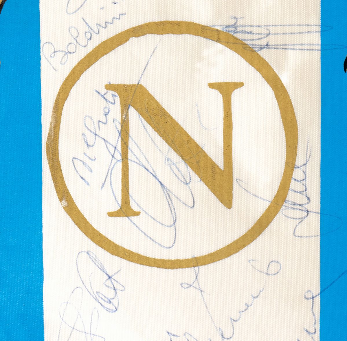 Calcio, Italia, Napoli Gagliardetto Anni '80 con Autografi