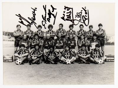 Calcio, Italia, Inter Football Club, Foto con Autografi 1982-83