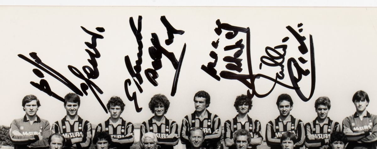 Calcio, Italia, Inter Football Club, Foto con Autografi 1982-83