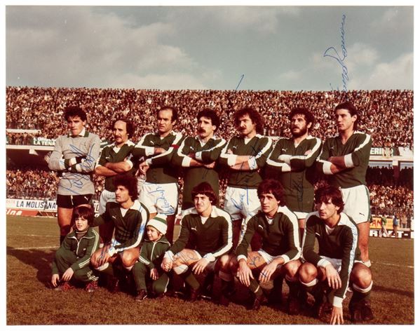 Football, Italy, AVELLINO photo with autographs, 1979-80