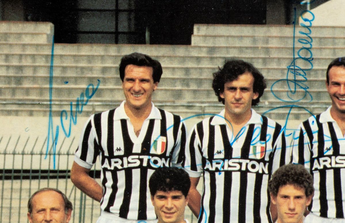 Calcio, Italia, Fotografia Juventus 1986-87 Autografata