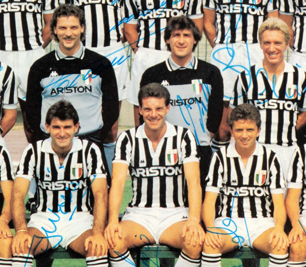 Calcio, Italia, Fotografia Juventus 1986-87 Autografata