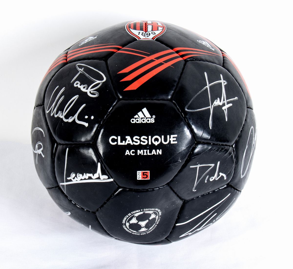 Calcio, Italia, Pallone con Autografi Ac Milan, Anni 2000