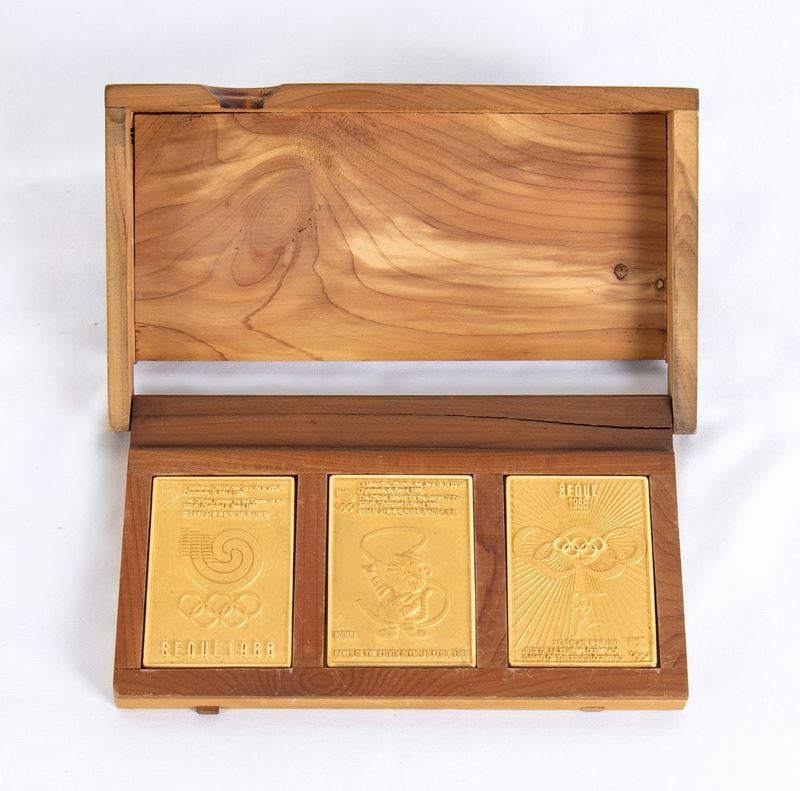 Olimpiadi, Seoul 1988 Set Placche Gold Plated