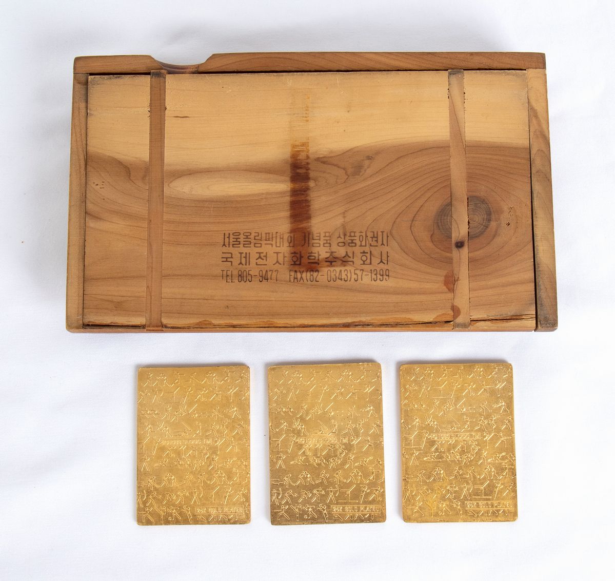 Olimpiadi, Seoul 1988 Set Placche Gold Plated