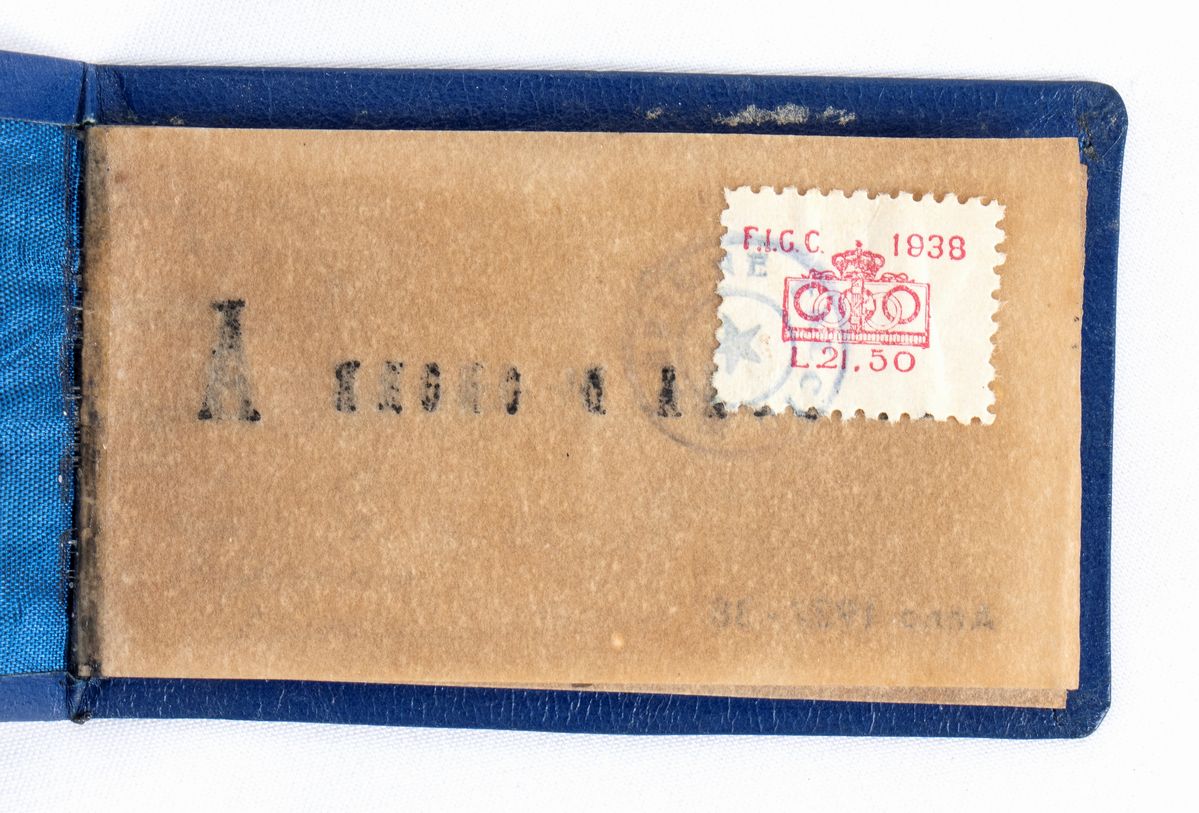 Calcio, Italia, Tessera Ss Lazio Anno 1937