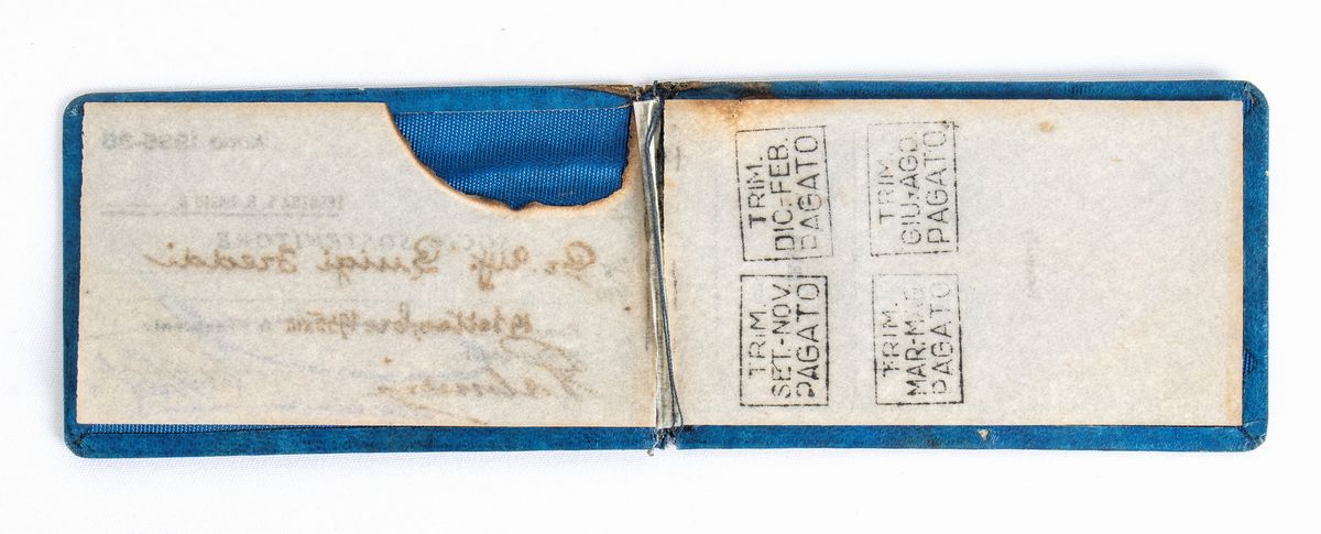 Calcio, Italia, tessera SS LAZIO