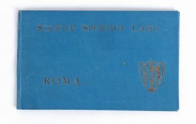 Calcio, Italia, Tessera Società Sportiva Lazio 1933
