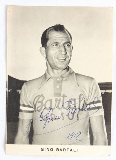 Ciclismo, Italia, Cartolina Autografa Bartali