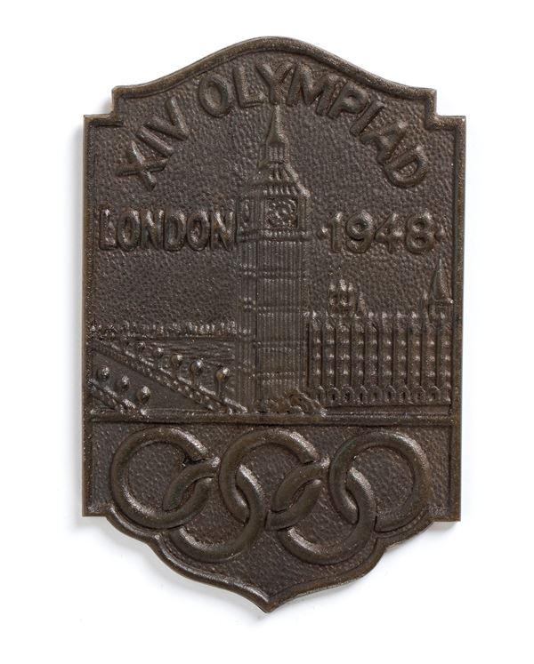 Olympics, London 1948, bronze plaque