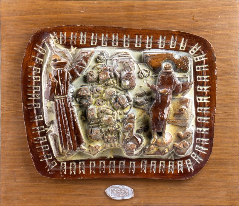 Angelo Biancini - San Francesco Parla agli Uccelli, Faenza