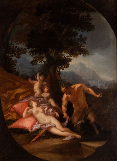 Venere Dormiente Insidiata da un Satiro