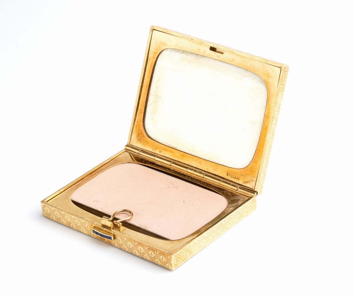 BULGARI: porta cipria in oro 18K, anni ' 40