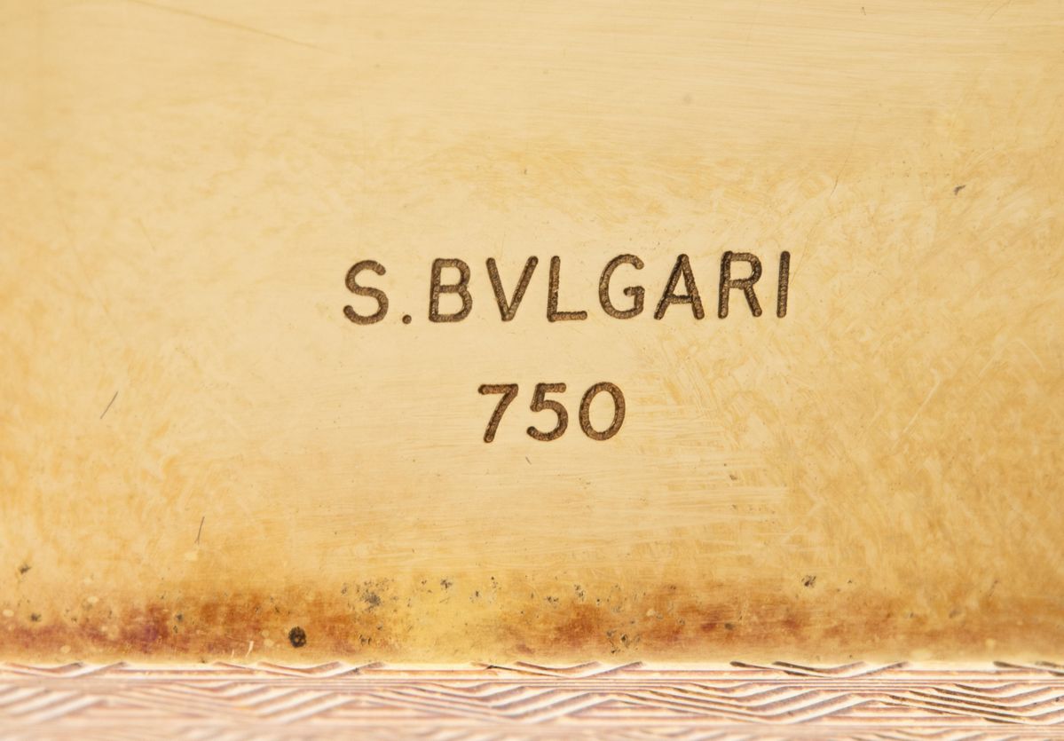 BULGARI: porta rossetto in oro 18K, anni '40