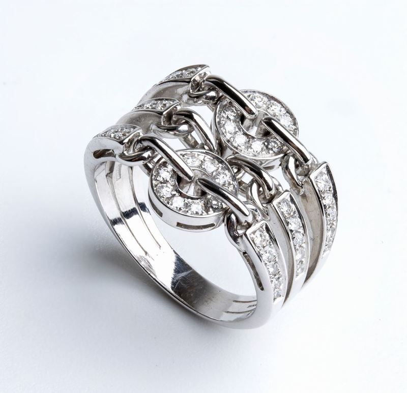 BULGARI, collezione Astrale: anello in oro e diamanti