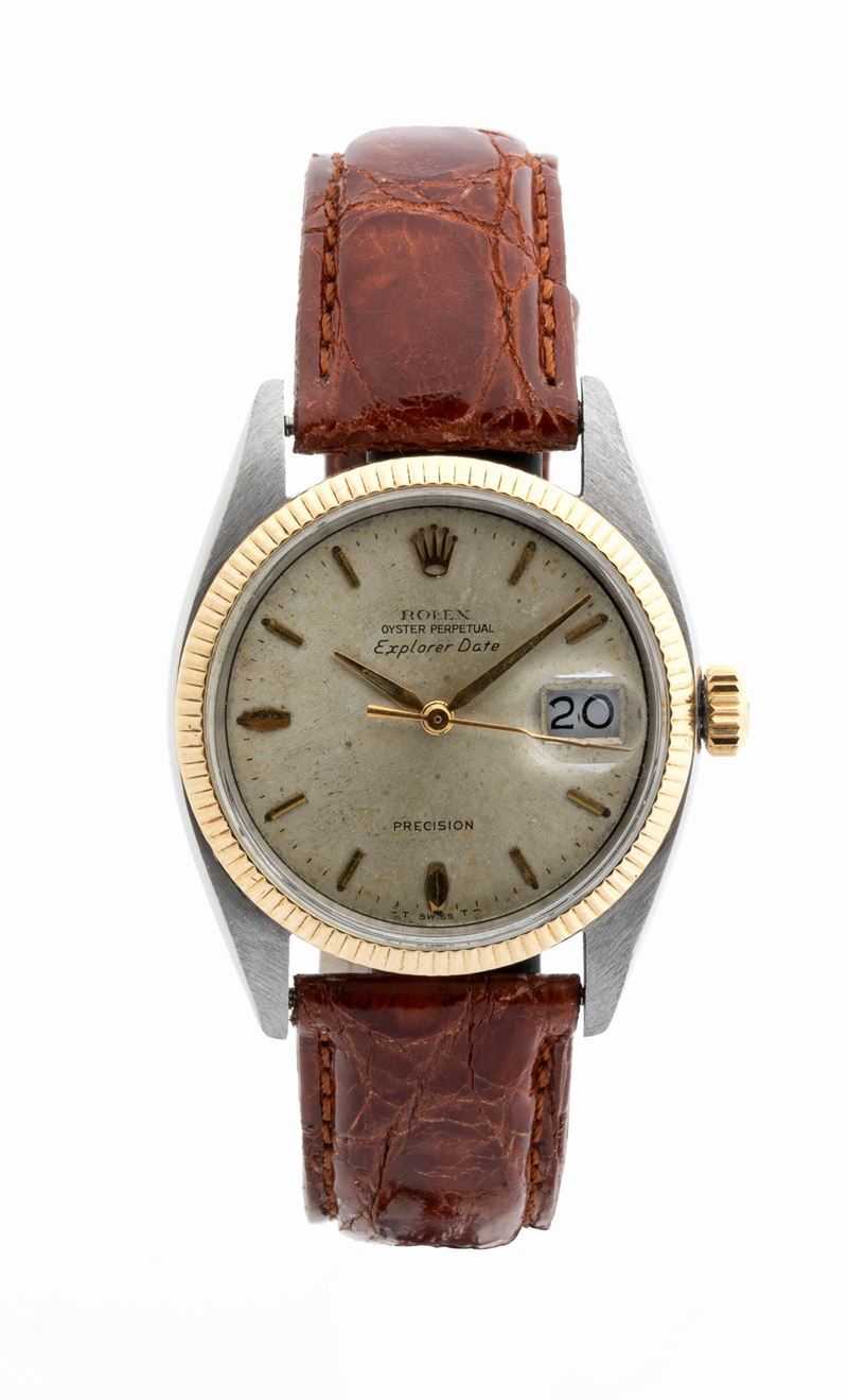Rolex Explorer Date: Rarissimo Orologio da Polso in Acciaio e Oro Ref. 5701, 1960