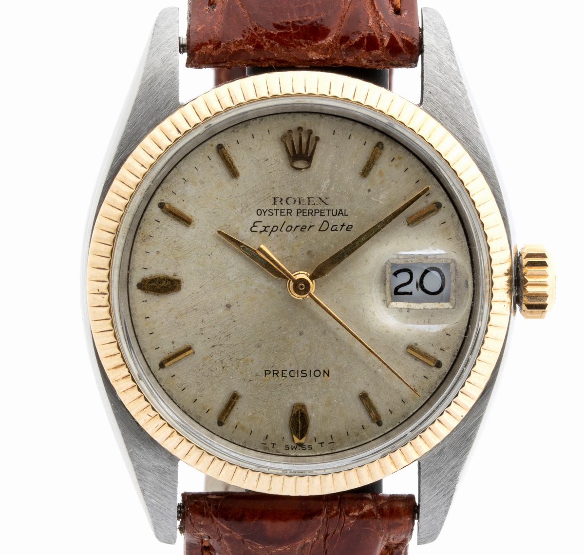 Rolex Explorer Date: Rarissimo Orologio da Polso in Acciaio e Oro Ref. 5701, 1960