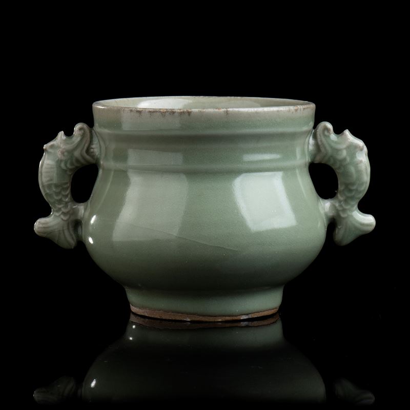 Incensiere in Ceramica con Invetriatura Céladon