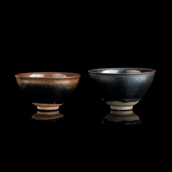 TWO GLAZED CERAMIC BOWLS