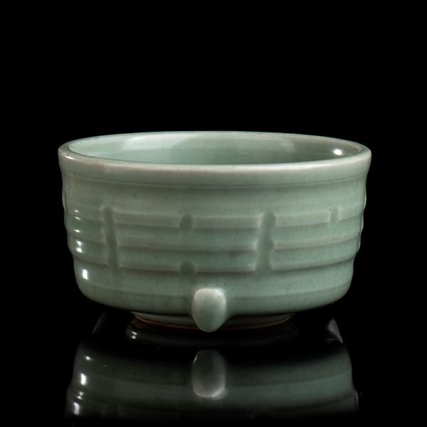INCENSIERE IN CERAMICA CON INVETRIATURA CÉLADON