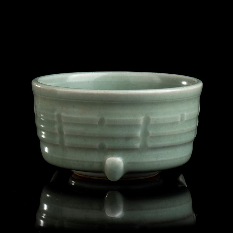 Incensiere in Ceramica con Invetriatura Céladon