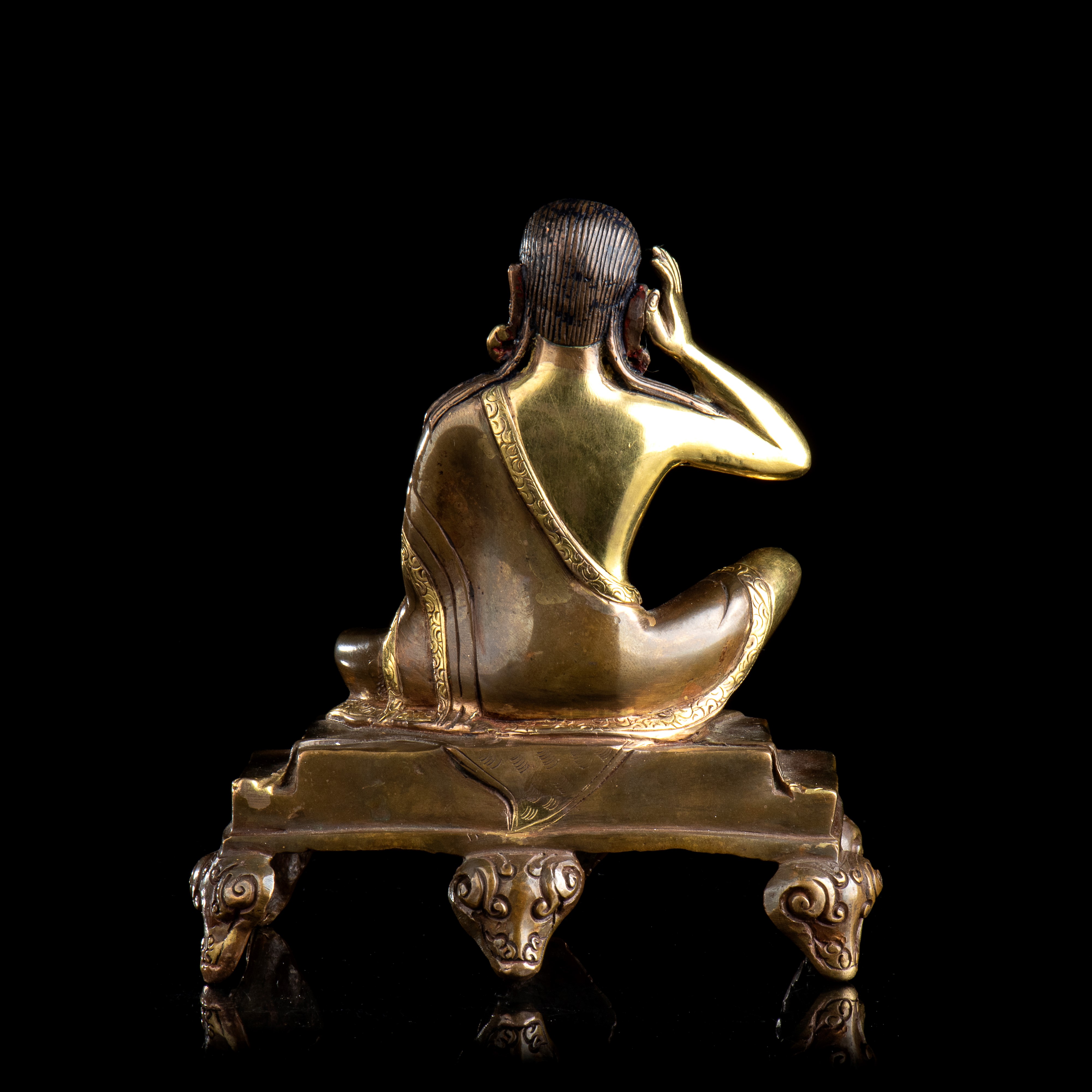 Divinita' in Bronzo Parzialmente Dorato