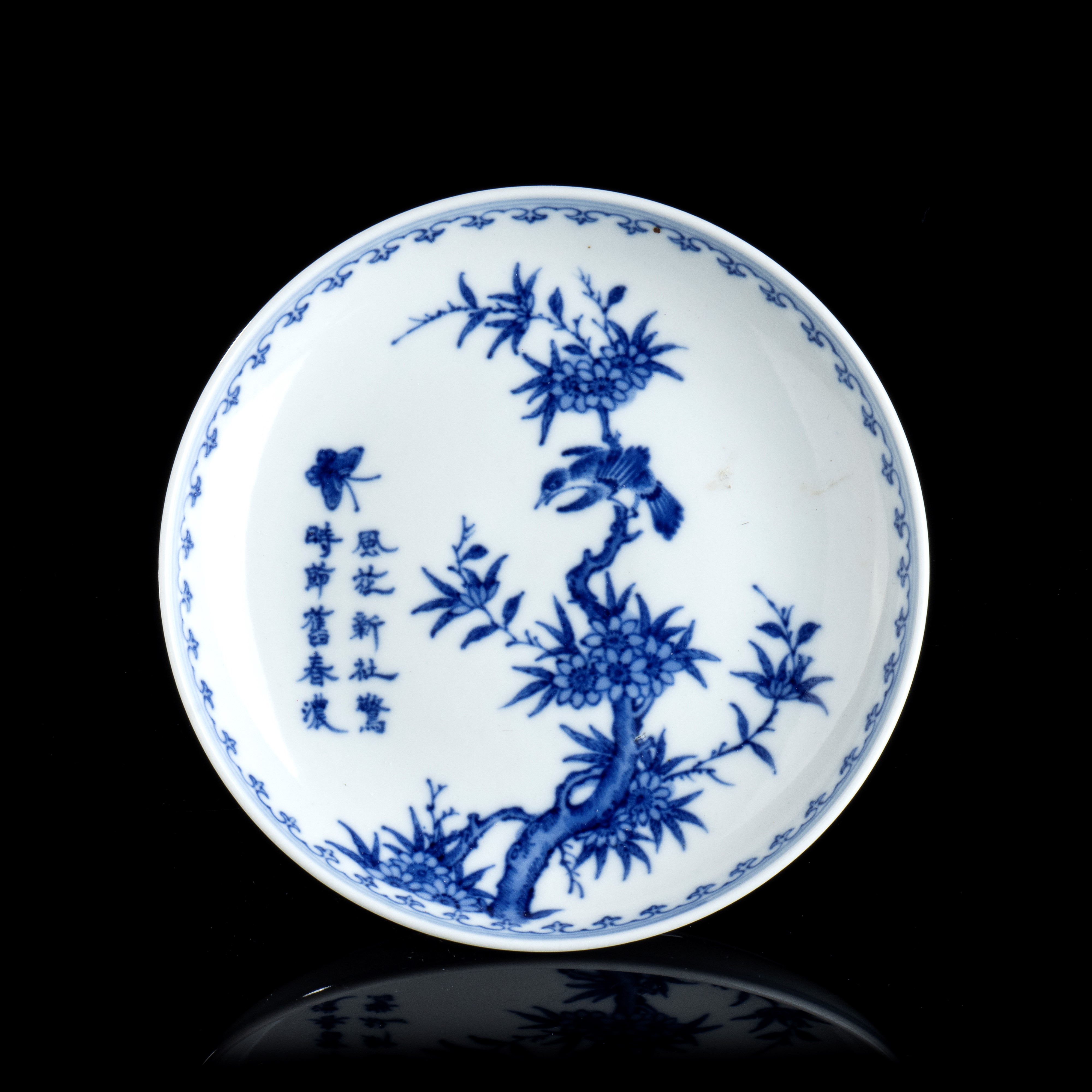 Alzata in Porcellana 'bianco e Blu'