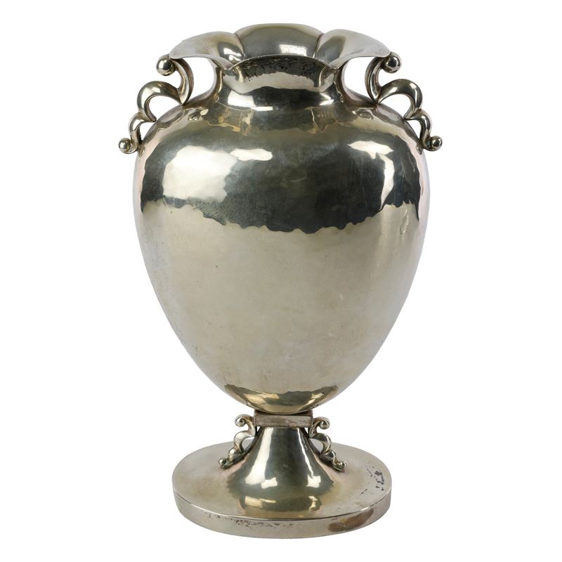 Vaso Ad Anfora in Argento 800/1000