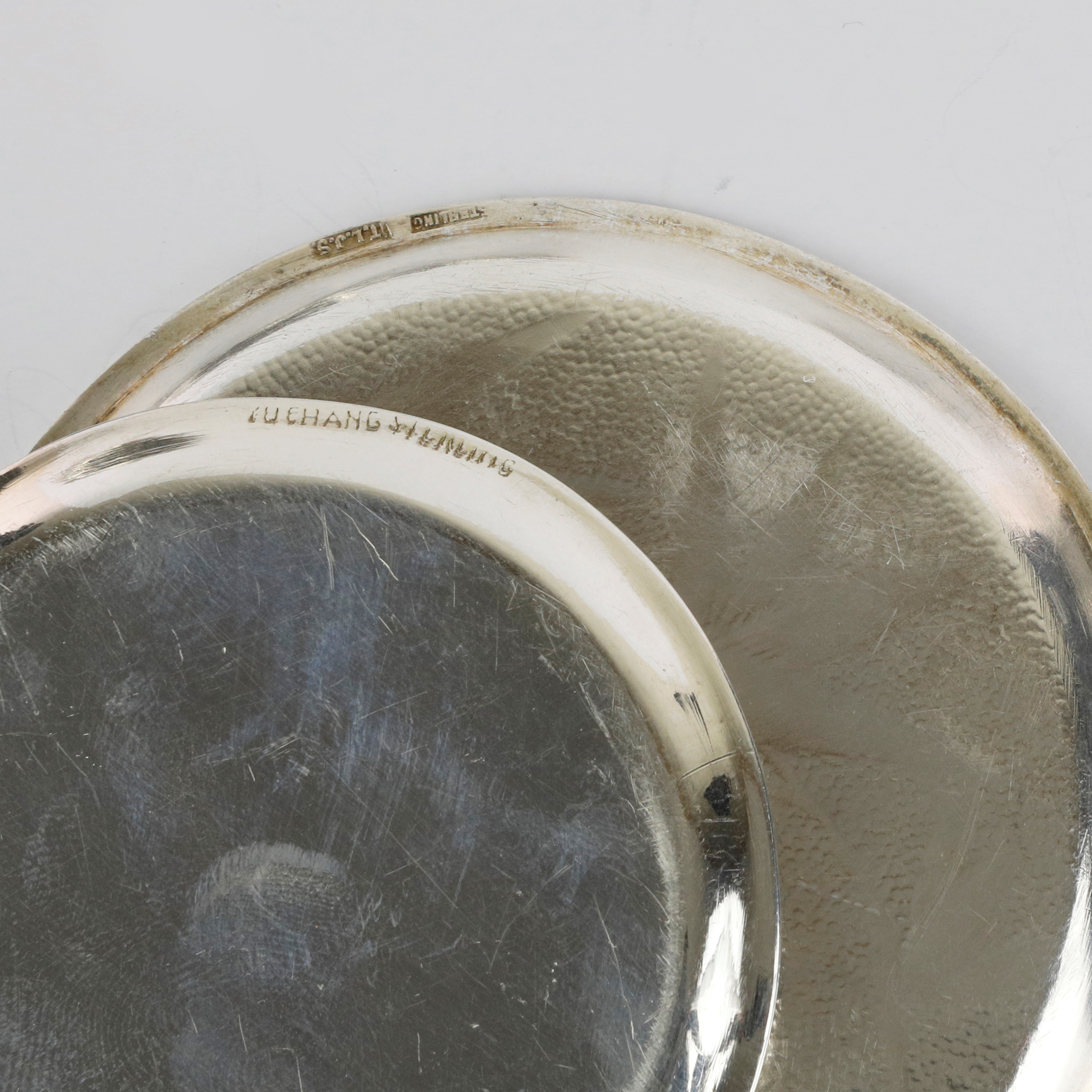 Lotto di 12 Sottobicchieri in Argento Sterling 925/1000