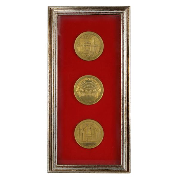 Lot of 3 bronze medals  (1851/1864)  - Auction Smart Auction: furniture, paintings, sculptures, silver and more at affordable prices - Bertolami Fine Art - Casa d'Aste